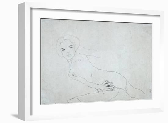 Nude, 1911-Egon Schiele-Framed Giclee Print