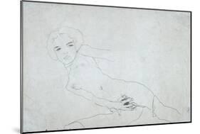 Nude, 1911-Egon Schiele-Mounted Giclee Print