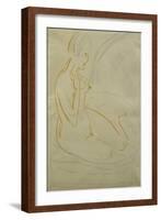 Nude; Akt-Ernst Ludwig Kirchner-Framed Giclee Print