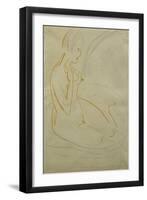 Nude; Akt-Ernst Ludwig Kirchner-Framed Giclee Print