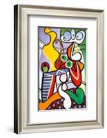 Nude and Still Life, c.1931-Pablo Picasso-Framed Art Print