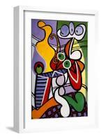 Nude and Still Life, c.1931-Pablo Picasso-Framed Art Print