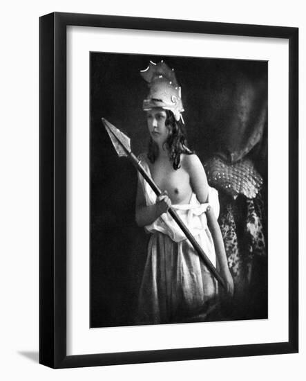 Nude As Ancient Warrior-null-Framed Giclee Print