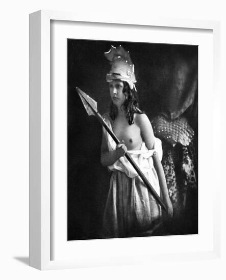 Nude As Ancient Warrior-null-Framed Giclee Print