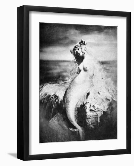 Nude As Mermaid, 1898-Gulick-Framed Photographic Print