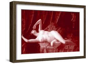 Nude at Rest-Adolphe Barnoin-Framed Art Print