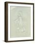 Nude Back View on Grey-Lincoln Seligman-Framed Giclee Print