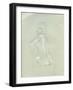 Nude Back View on Grey-Lincoln Seligman-Framed Giclee Print
