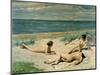 Nude Bathers on the Beach-Paul Fischer-Mounted Giclee Print