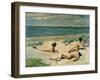 Nude Bathers on the Beach-Paul Fischer-Framed Giclee Print