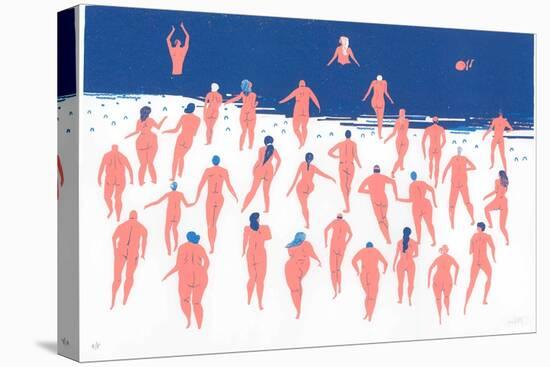 Nude Beach Run, 2016-Lucy Banaji-Stretched Canvas