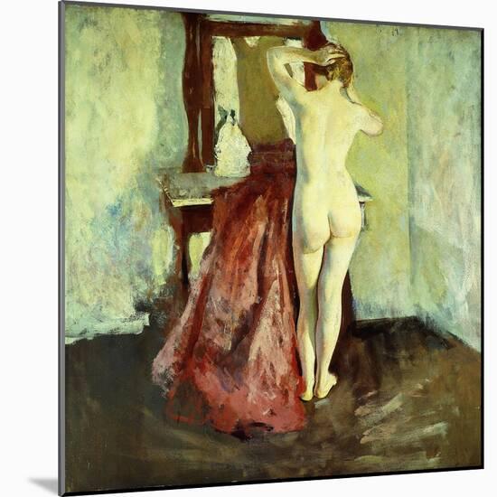 Nude Before Mirror-Charles Webster Hawthorne-Mounted Giclee Print
