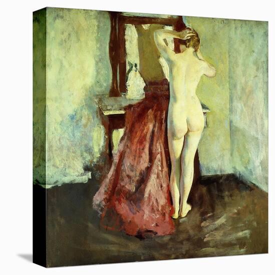 Nude Before Mirror-Charles Webster Hawthorne-Stretched Canvas