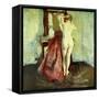 Nude Before Mirror-Charles Webster Hawthorne-Framed Stretched Canvas