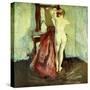 Nude before Mirror-Charles Webster Hawthorne-Stretched Canvas