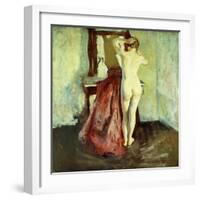 Nude before Mirror-Charles Webster Hawthorne-Framed Giclee Print