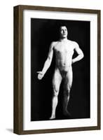 Nude Bodybuilder-null-Framed Art Print