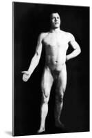 Nude Bodybuilder-null-Mounted Art Print