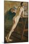 Nude Boy Standing; Stehender Knabenakt, (Oil on Canvas)-Christian Rohlfs-Mounted Giclee Print