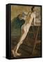 Nude Boy Standing; Stehender Knabenakt, (Oil on Canvas)-Christian Rohlfs-Framed Stretched Canvas