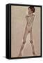 Nude Boy Standing-Egon Schiele-Framed Stretched Canvas