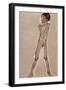 Nude Boy Standing-Egon Schiele-Framed Giclee Print