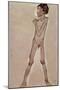 Nude Boy Standing-Egon Schiele-Mounted Giclee Print