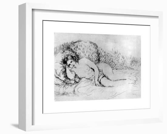 Nude, C1860-1910-Pierre-Auguste Renoir-Framed Giclee Print