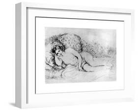 Nude, C1860-1910-Pierre-Auguste Renoir-Framed Giclee Print