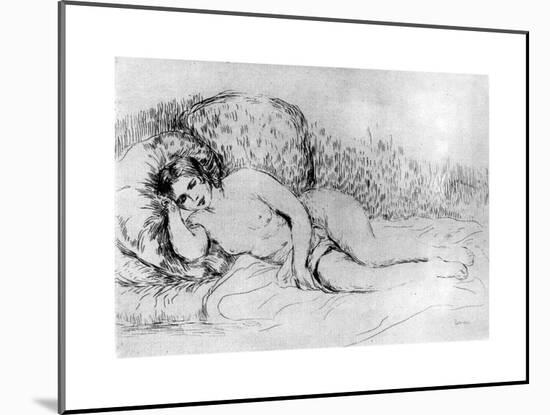 Nude, C1860-1910-Pierre-Auguste Renoir-Mounted Giclee Print