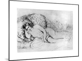 Nude, C1860-1910-Pierre-Auguste Renoir-Mounted Giclee Print