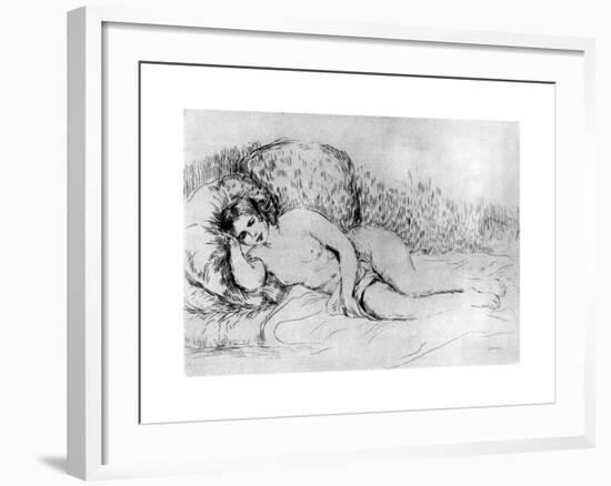 Nude, C1860-1910-Pierre-Auguste Renoir-Framed Giclee Print