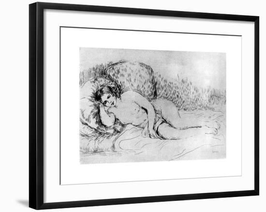 Nude, C1860-1910-Pierre-Auguste Renoir-Framed Giclee Print