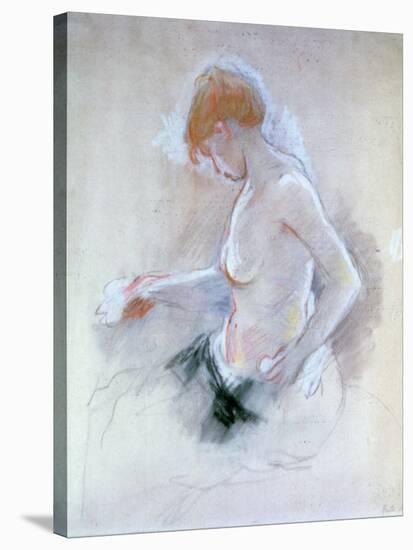 Nude, C1861-1895-Berthe Morisot-Stretched Canvas