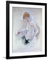 Nude, C1861-1895-Berthe Morisot-Framed Giclee Print