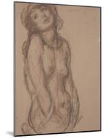 Nude (Crayon on Paper)-Edmond-francois Aman-jean-Mounted Giclee Print