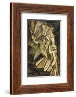 Nude Descending Stair-Marcel Duchamps-Framed Art Print