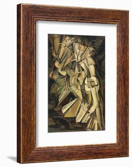 Nude Descending Stair-Marcel Duchamps-Framed Art Print