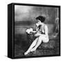 Nude Drinking Tea, 19Th Ct-null-Framed Stretched Canvas