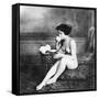 Nude Drinking Tea, 19Th Ct-null-Framed Stretched Canvas