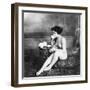 Nude Drinking Tea, 19Th Ct-null-Framed Photographic Print