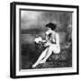 Nude Drinking Tea, 19Th Ct-null-Framed Photographic Print