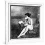 Nude Drinking Tea, 19Th Ct-null-Framed Photographic Print