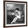 Nude Drinking Tea, 19Th Ct-null-Framed Photographic Print