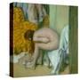 Nude, Drying Her Feet after the Bath-Edgar Degas-Stretched Canvas