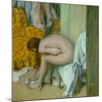 Nude, Drying Her Feet after the Bath-Edgar Degas-Mounted Giclee Print