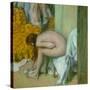Nude, Drying Her Feet after the Bath-Edgar Degas-Stretched Canvas