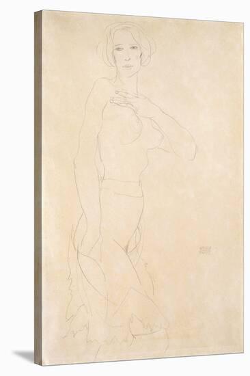 Nude Female, 1912-Egon Schiele-Stretched Canvas