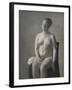 Nude Female Model, 1889-Vilhelm Hammershoi-Framed Giclee Print