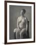 Nude Female Model, 1889-Vilhelm Hammershoi-Framed Giclee Print